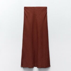 Zara women’s linen skirt